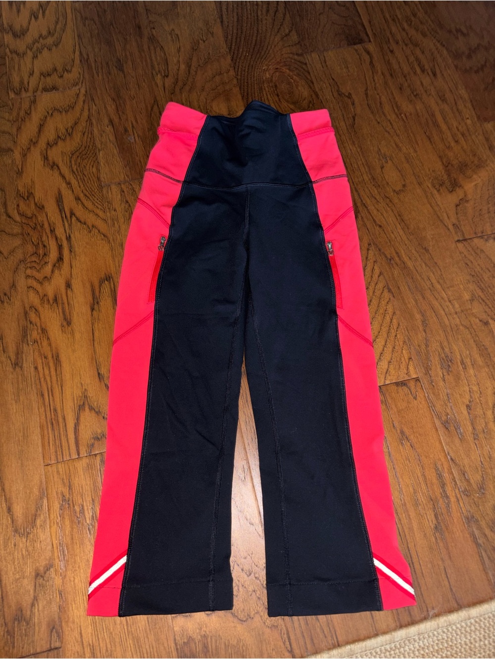 Lululemon Black and reddish pink leggings